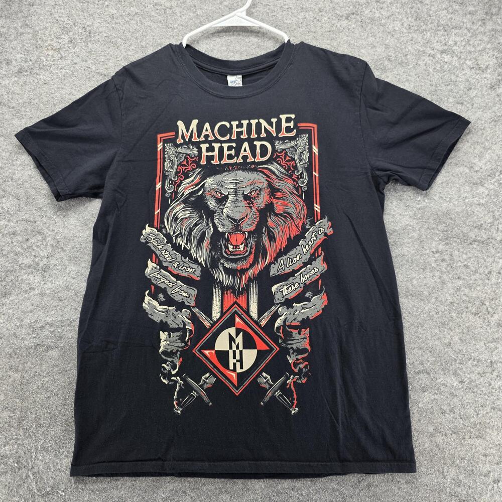 Machine Head 2015 Shirt Mens L Black Short Sleeve Crewneck Graphic Metal